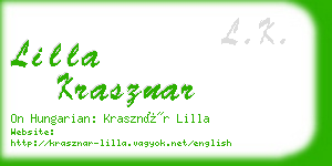 lilla krasznar business card